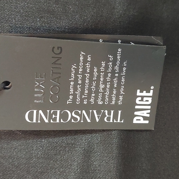 PAIGE  Huxton ankle black luxe coating NWT women's size 32 - Picture 7 of 10